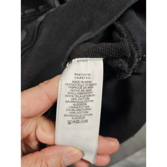 True Religion Hoodie Mens XL Black Green Long Sleeve Logo Colorblock Monogram - Picture 4 of 10